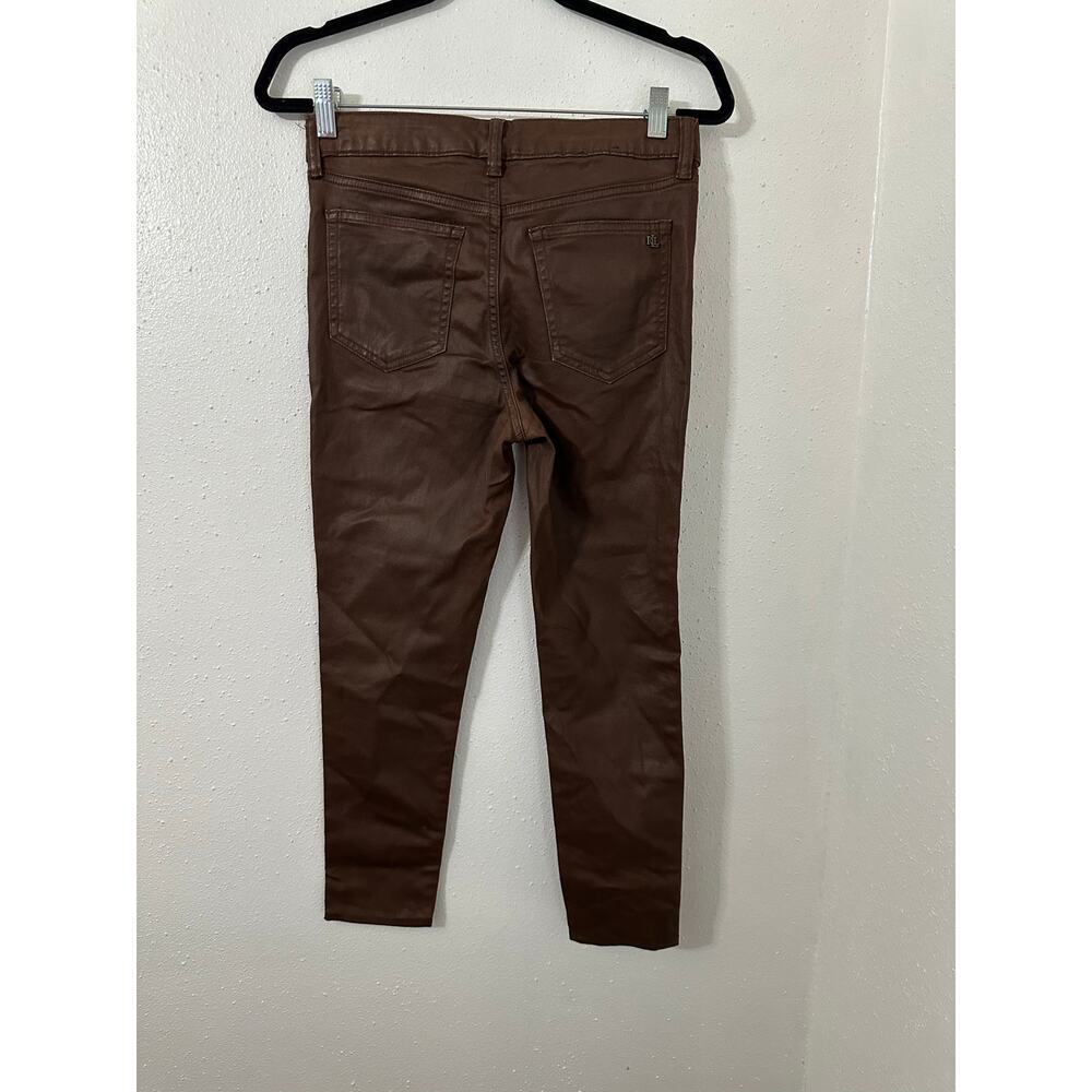 Ralph Lauren Women Premier Skinny Ankle Waxed Denim  pants size 0